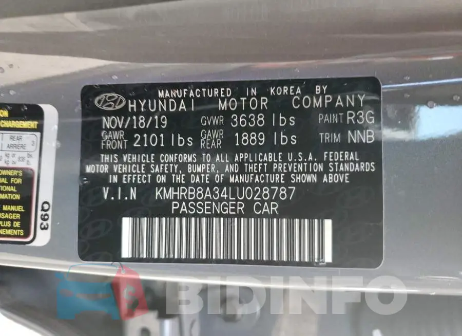 KMHRB8A34LU028787 Photo# 14