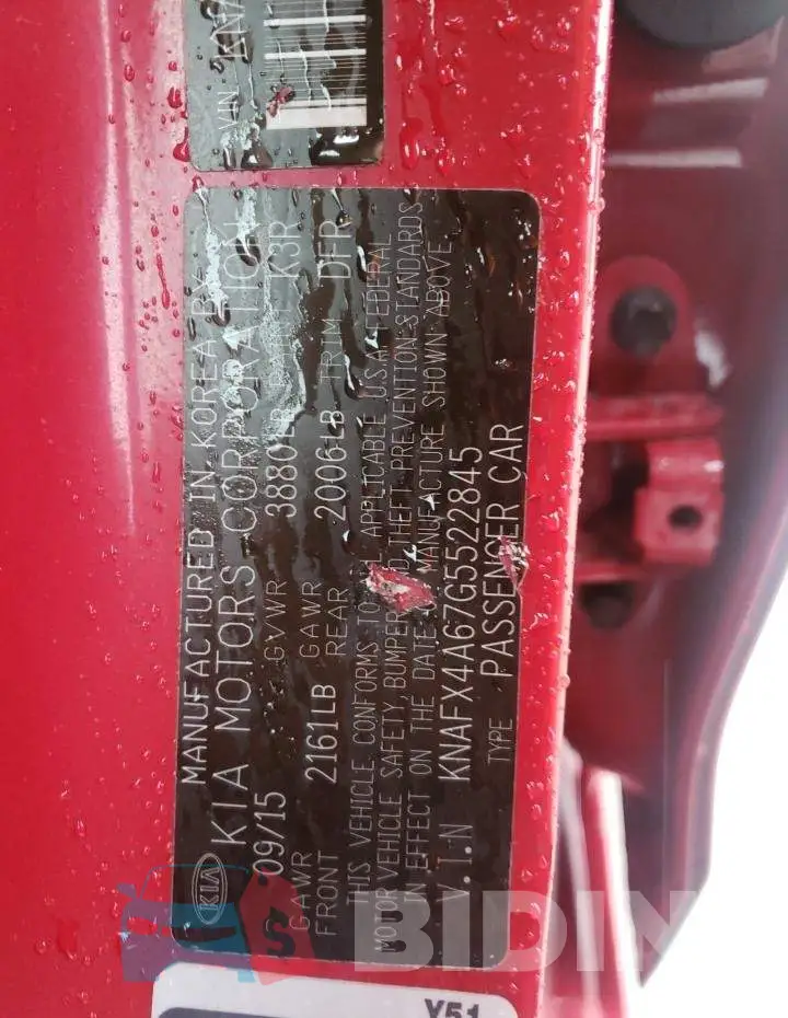 KNAFX4A67G5522845 Photo# 12