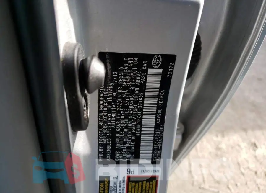 4T4BF1FKXER371688 Photo# 12