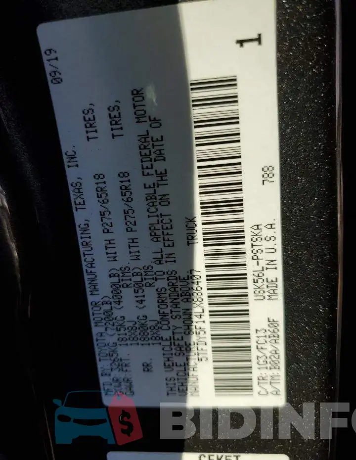 5TFDY5F14LX886407 Photo# 13