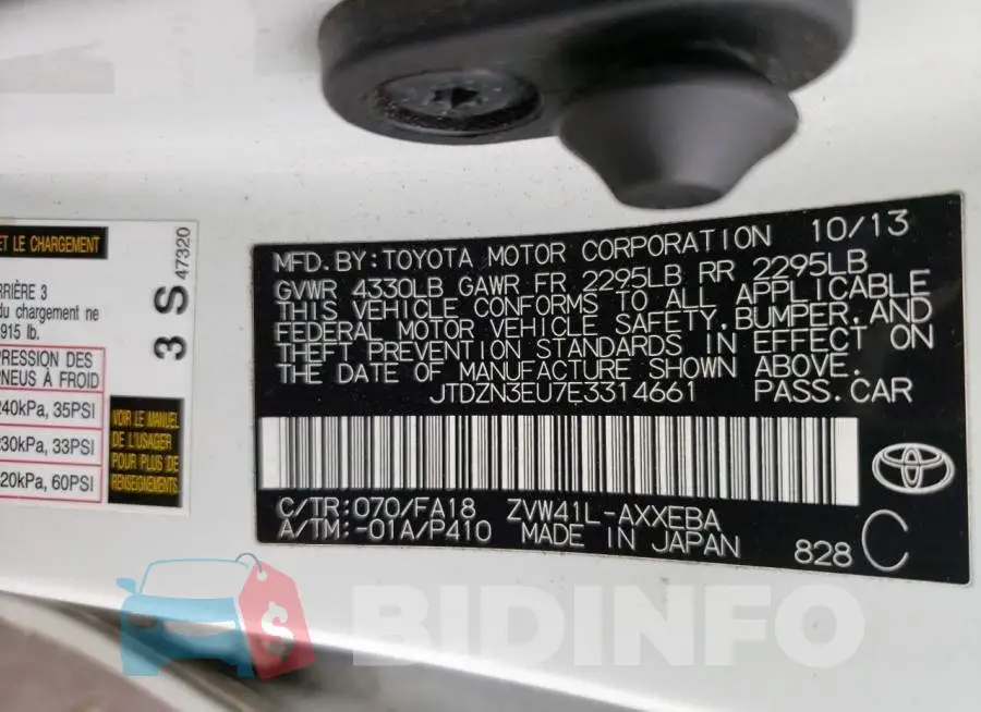 JTDZN3EU7E3314661 Photo# 12