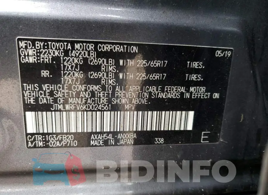 JTMLWRFV6KD024561 Photo# 13