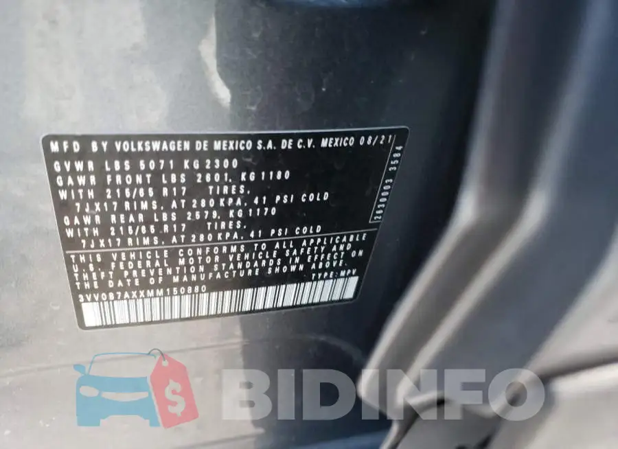 3VV0B7AXXMM150880 Photo# 13