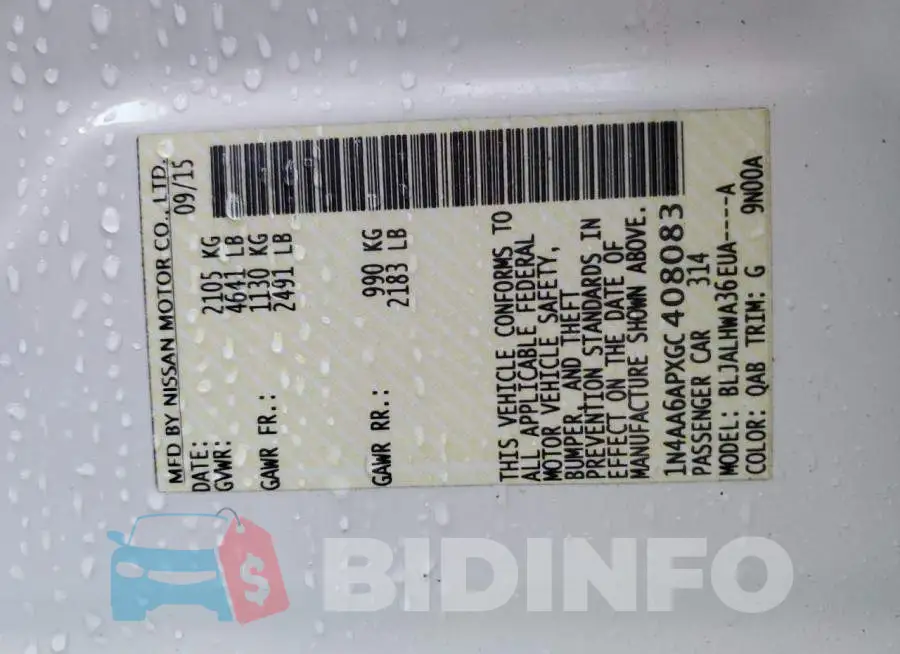 1N4AA6APXGC408083 Photo# 12