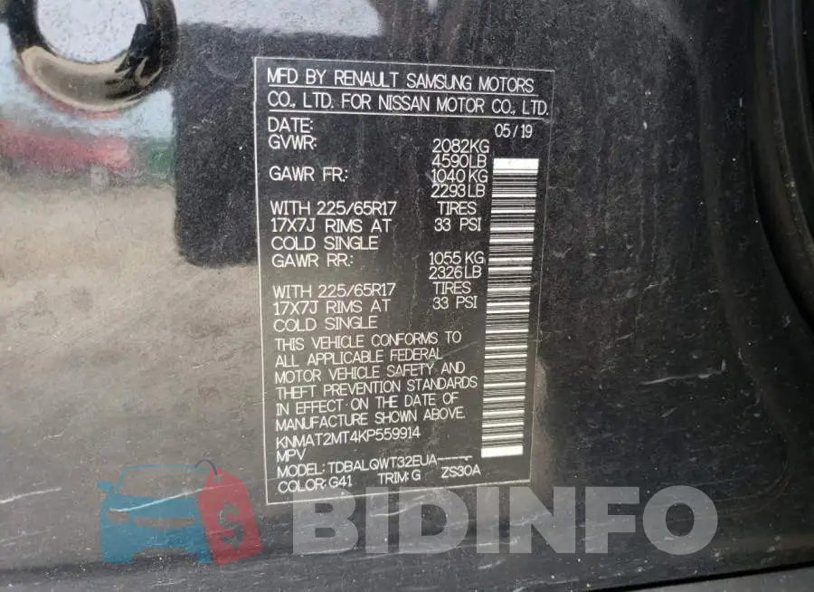 KNMAT2MT4KP559914 Photo# 12