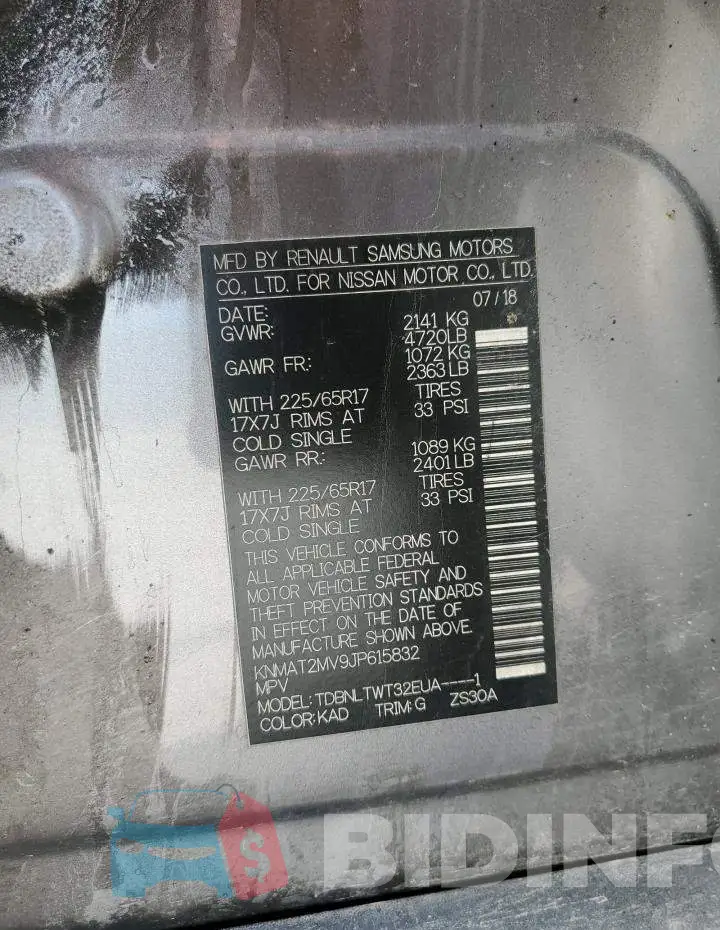KNMAT2MV9JP615832 Photo# 13