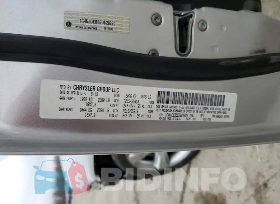 1C4NJDEB5ED620220 Photo# 14