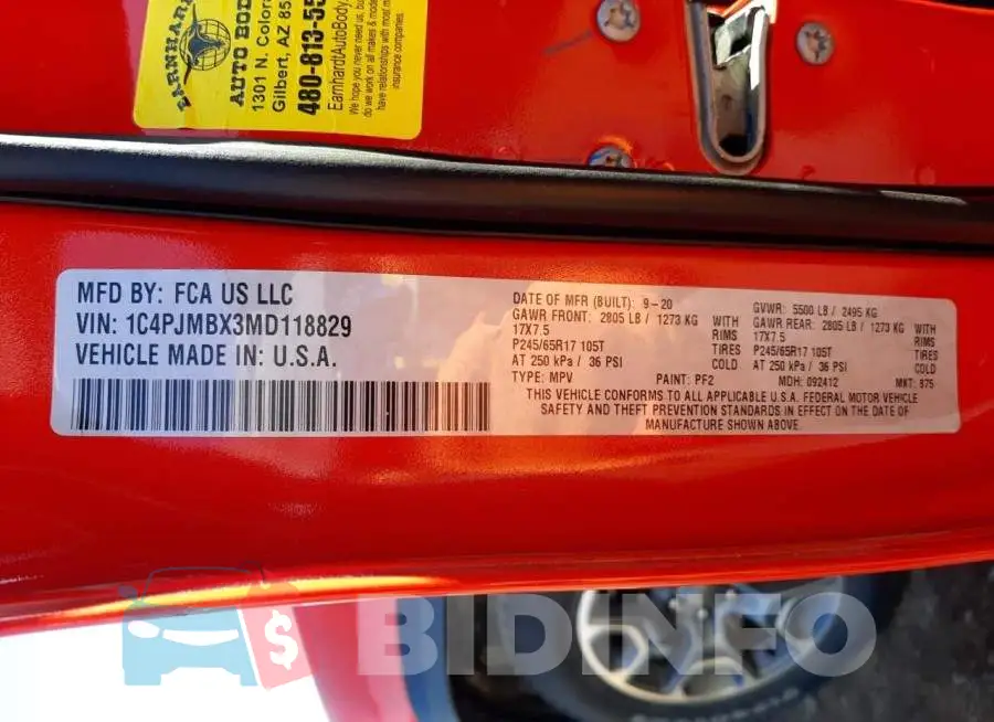 1C4PJMBX3MD118829 Photo# 12