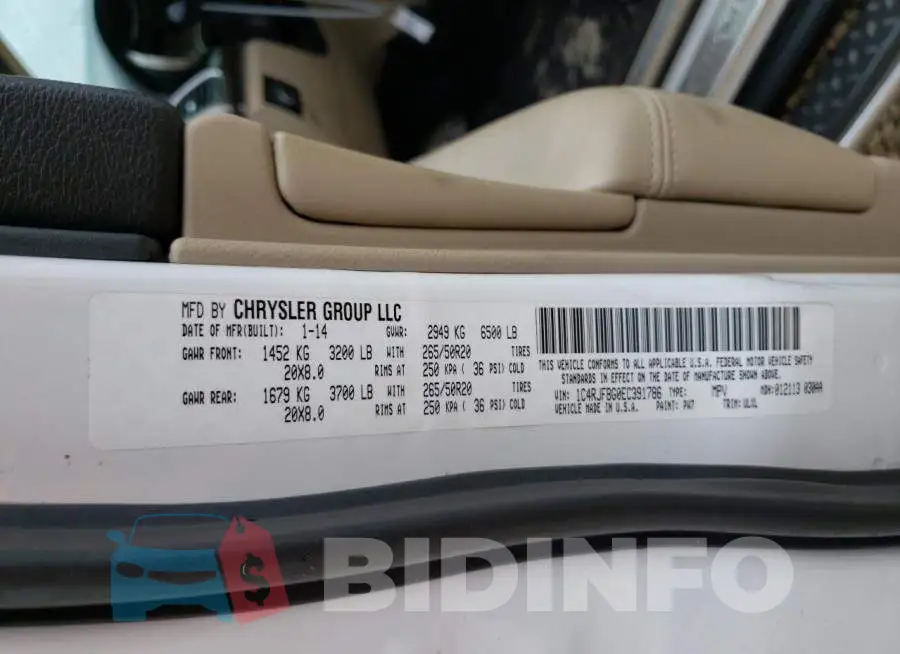 1C4RJFBG0EC391786 Photo# 13