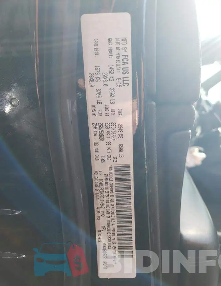 1C4RJFCGXFC117947 Photo# 14