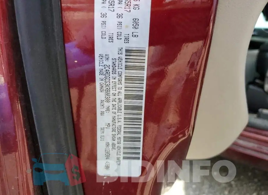 2C4RDGCG3KR800300 Photo# 14