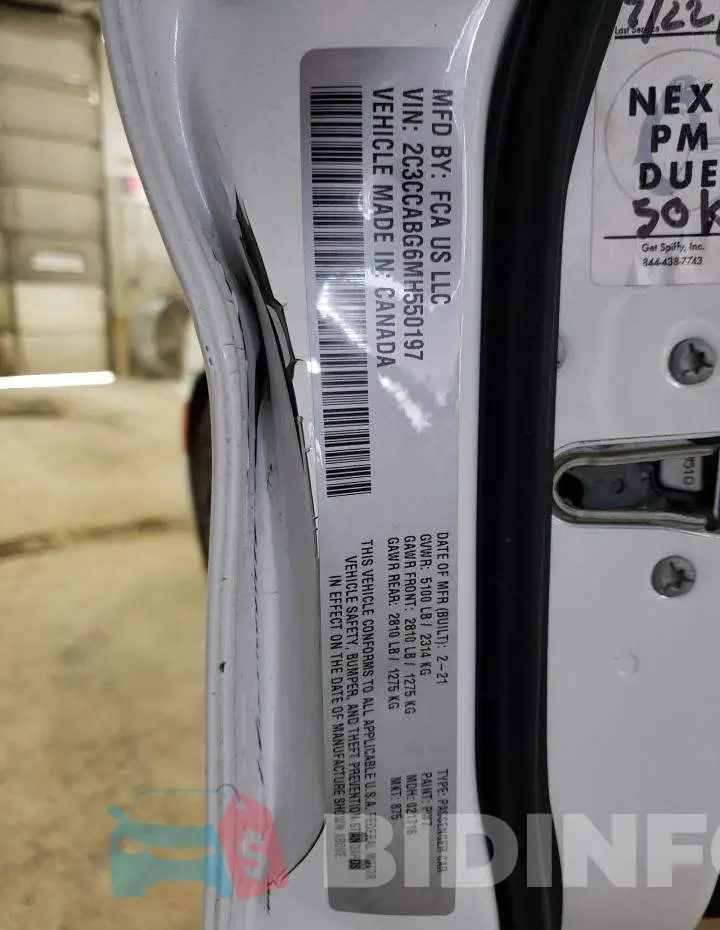 2C3CCABG6MH550197 Photo# 12