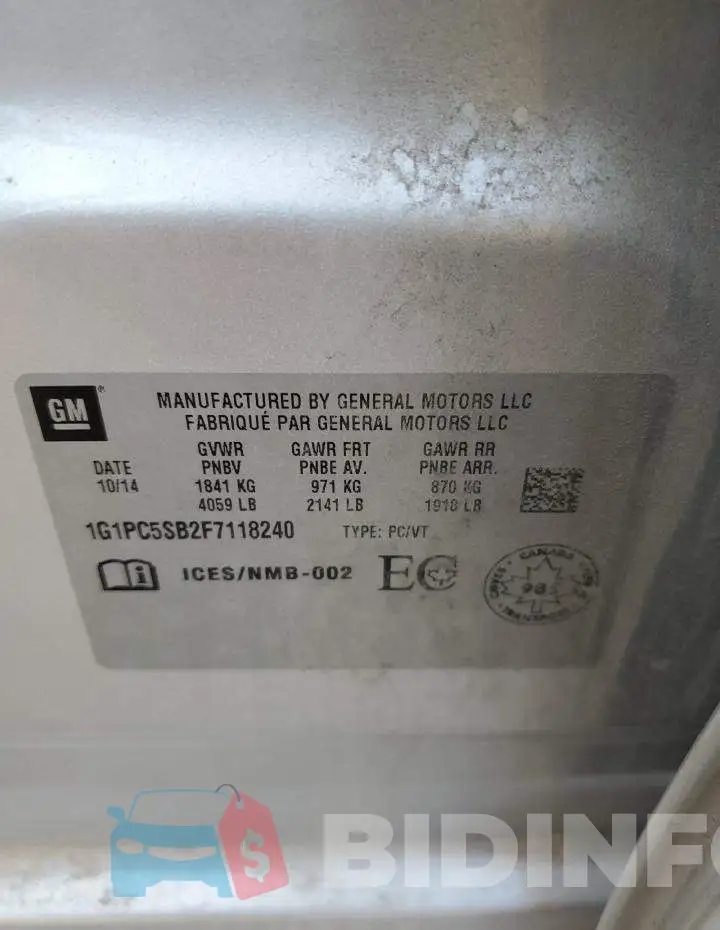 1G1PC5SB2F7118240 Photo# 12