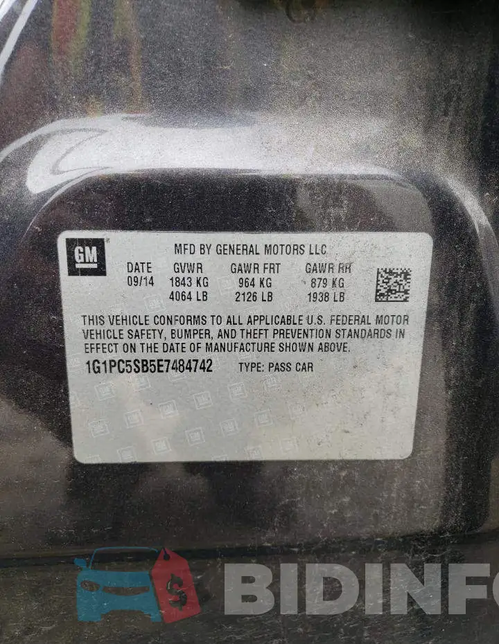 1G1PC5SB5E7484742 Photo# 12