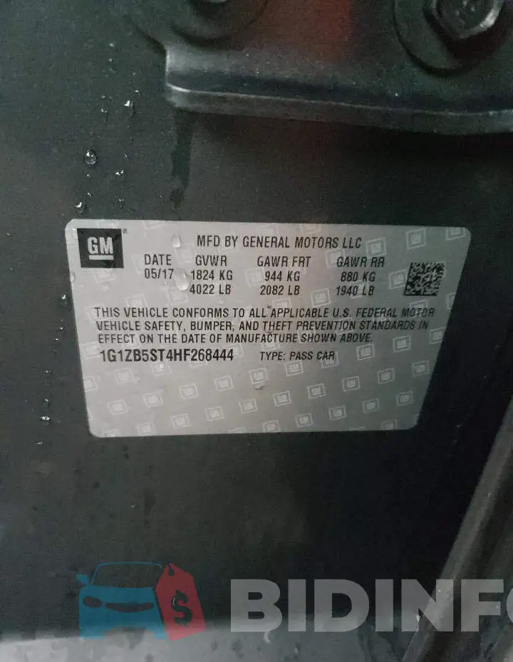 1G1ZB5ST4HF268444 Photo# 12