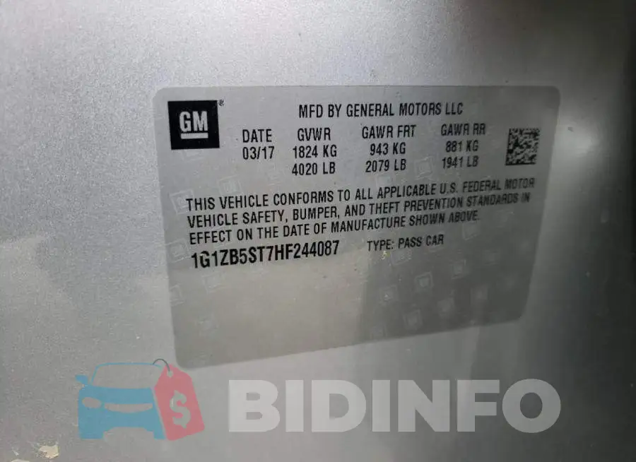 1G1ZB5ST7HF244087 Photo# 10