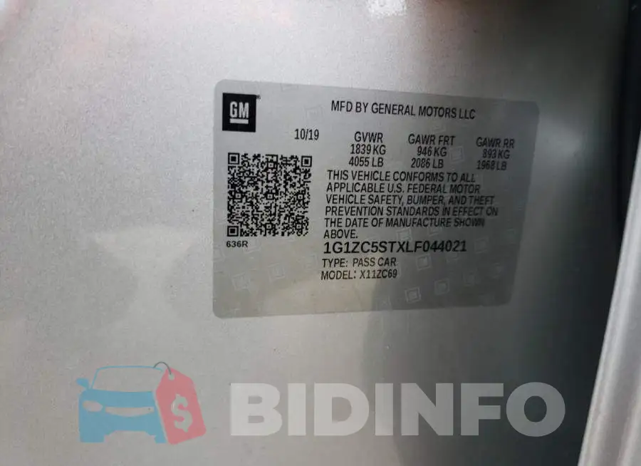 1G1ZC5STXLF044021 Photo# 12