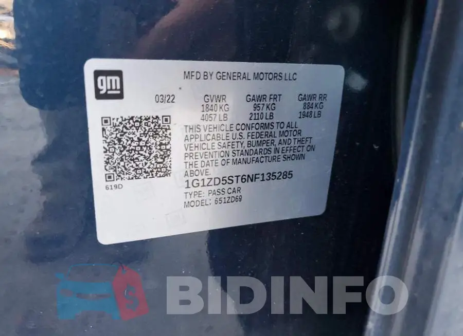 1G1ZD5ST6NF135285 Photo# 12