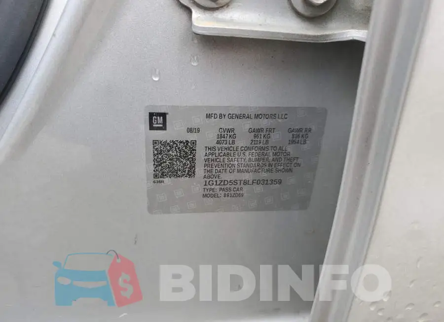 1G1ZD5ST8LF031359 Photo# 12