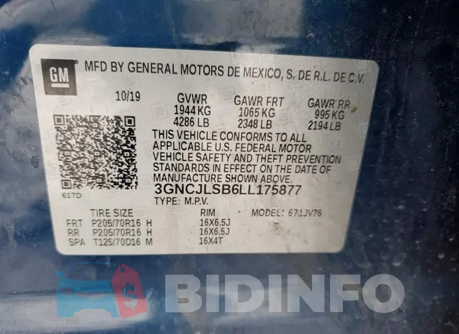 3GNCJLSB6LL175877 Photo# 12