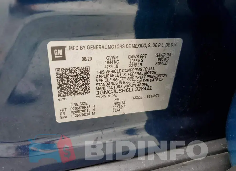 3GNCJLSB6LL328421 Photo# 13
