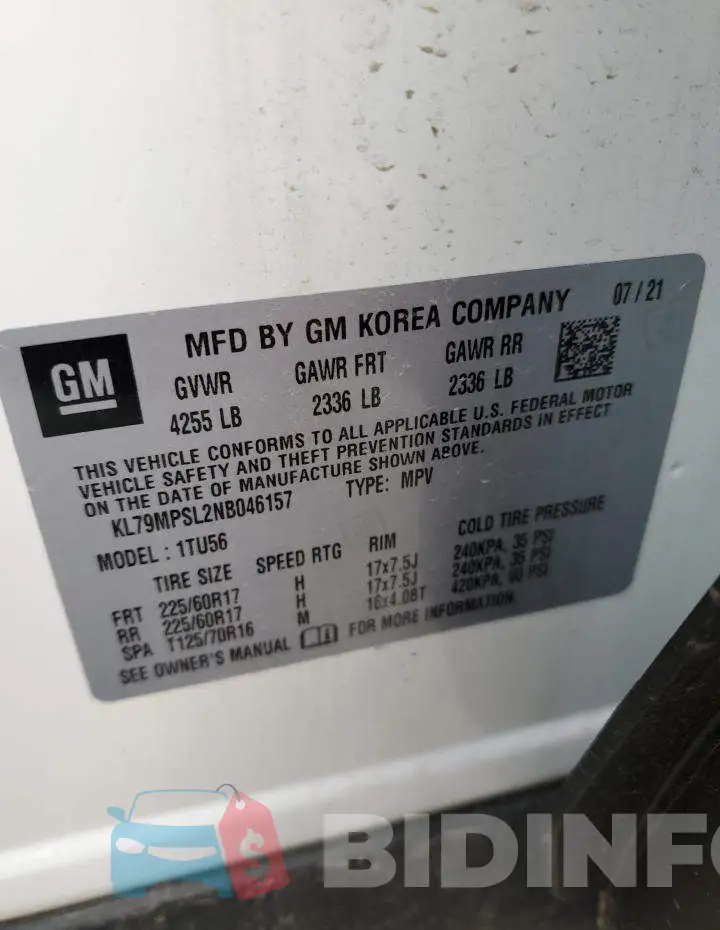 KL79MPSL2NB046157 Photo# 14