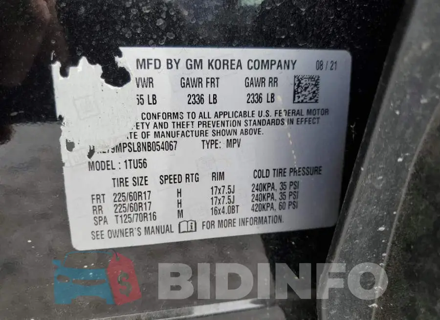 KL79MPSL8NB054067 Photo# 13