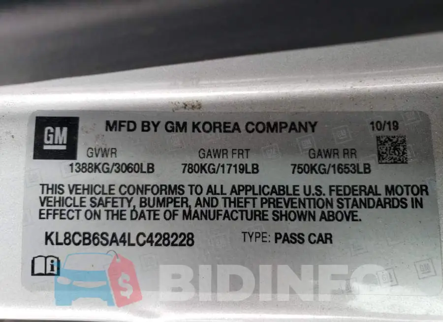 KL8CB6SA4LC428228 Photo# 12