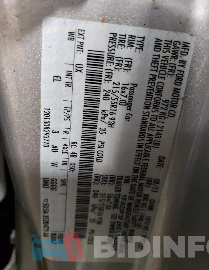 1FADP3F26EL143215 Photo# 12