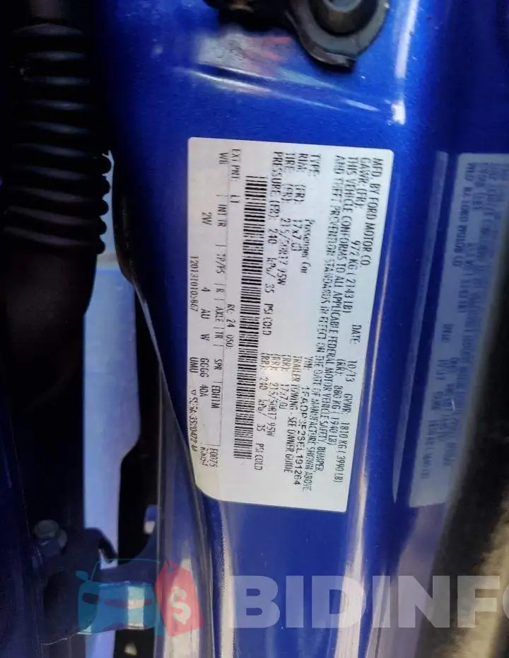 1FADP3F26EL191264 Photo# 12