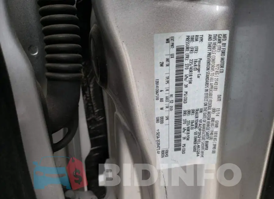 1FADP3N21EL463284 Photo# 12