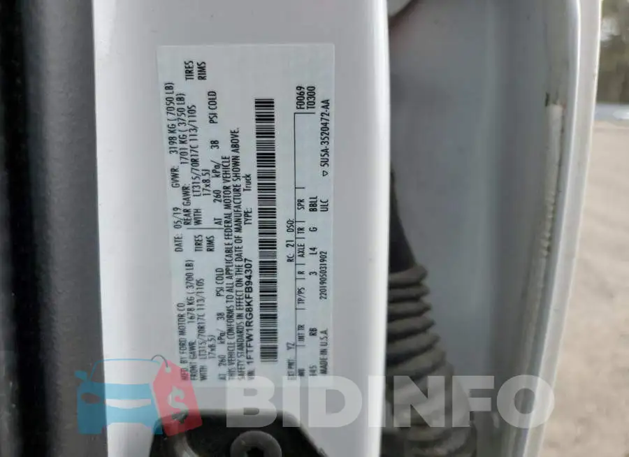 1FTFW1RG8KFB94307 Photo# 12