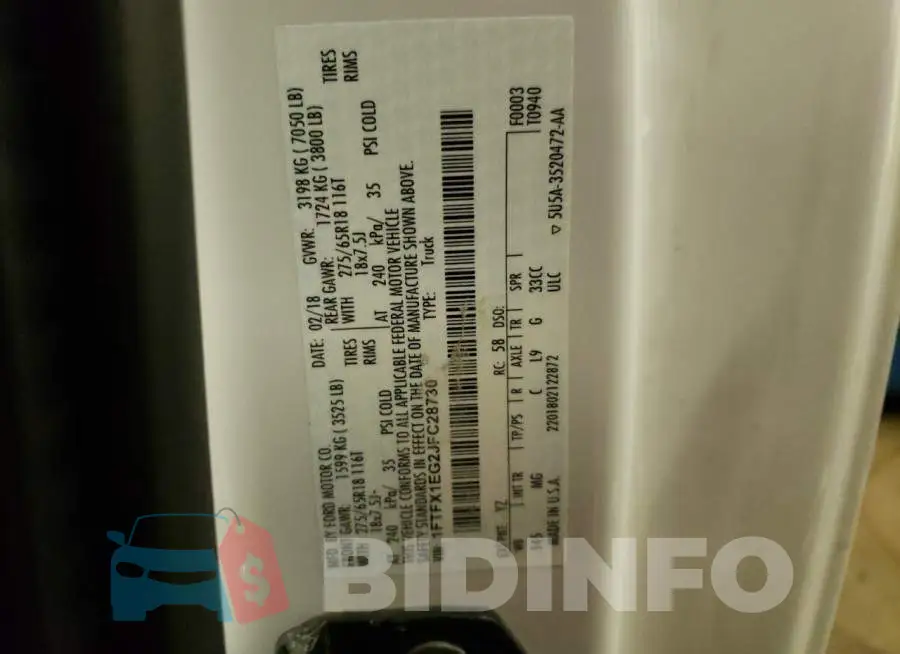 1FTFX1EG2JFC28730 Photo# 12