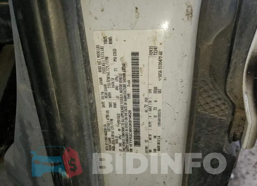 1FTYR2CM0GKB14629 Photo# 13