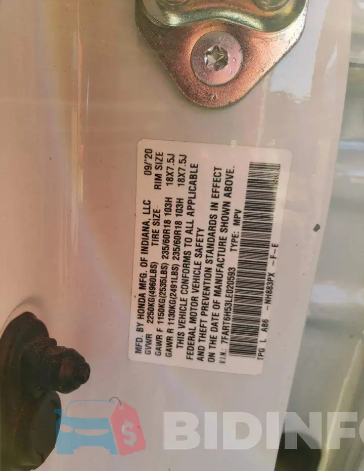 7FART6H53LE020593 Photo# 12