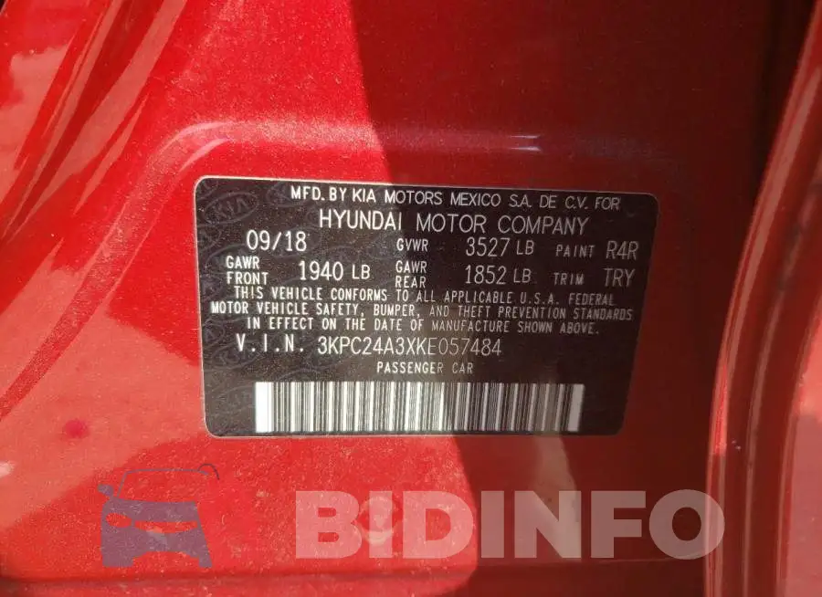 3KPC24A3XKE057484 Photo# 13