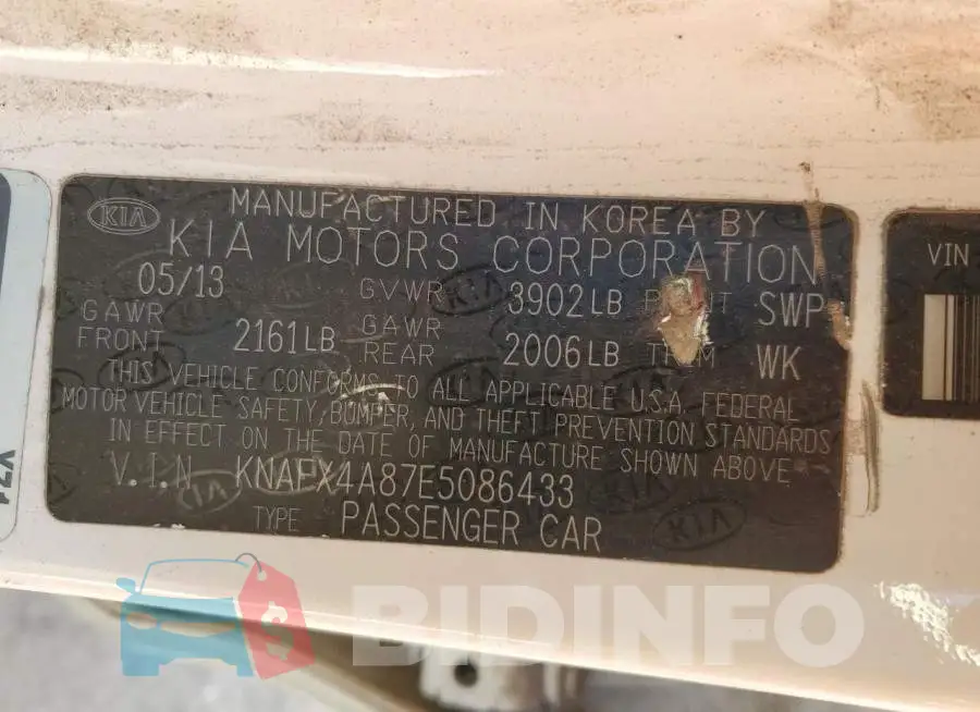 KNAFX4A87E5086433 Photo# 13