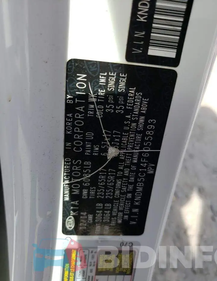 KNDMB5C14F6055893 Photo# 12