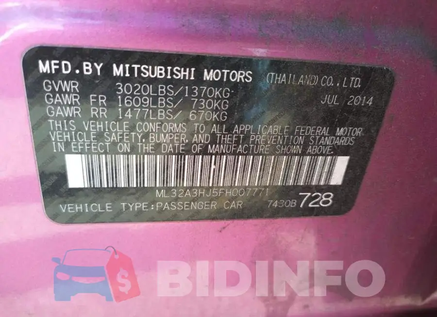 ML32A3HJ5FH007771 Photo# 12