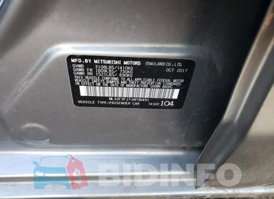 ML32F3FJ7JHF06491 Photo# 12