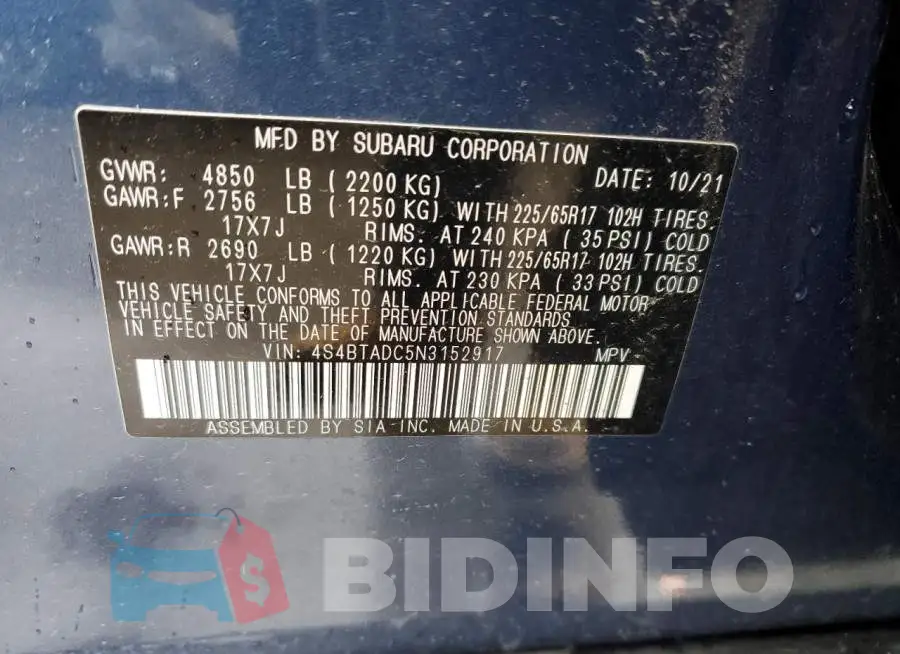4S4BTADC5N3152917 Photo# 12