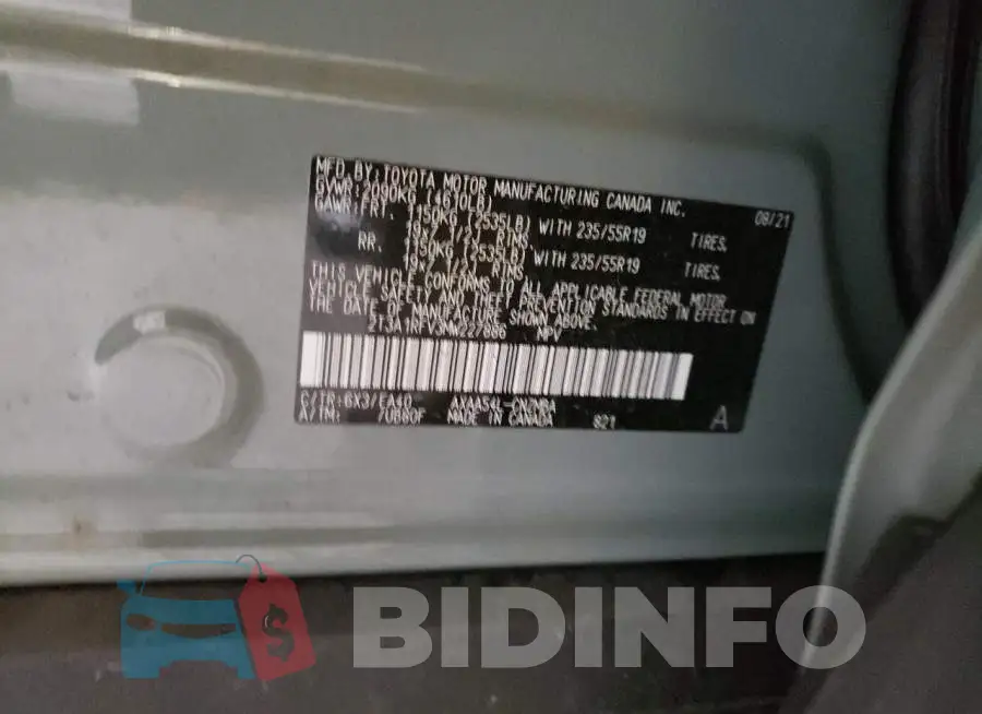 2T3A1RFV3MW227886 Photo# 12