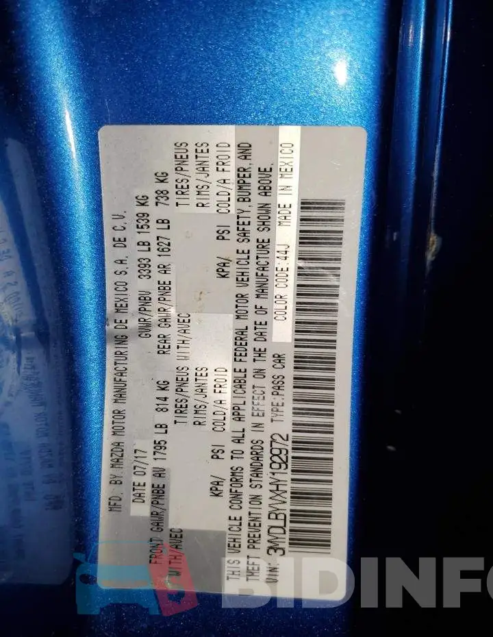 3MYDLBYVXHY192972 Photo# 13