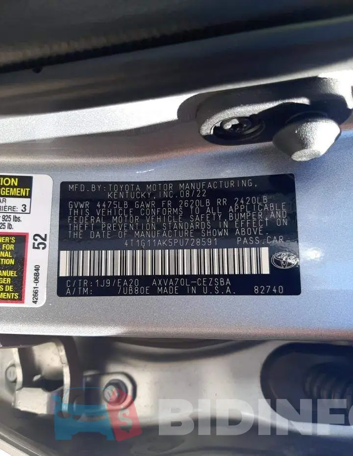 4T1G11AK5PU728591 Photo# 13