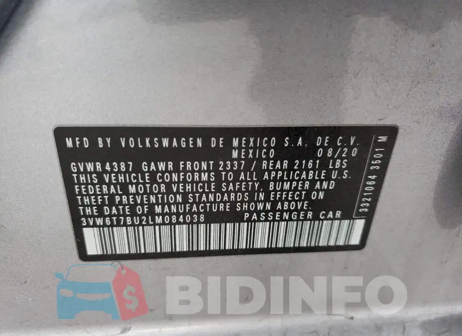 3VW6T7BU2LM084038 Photo# 12