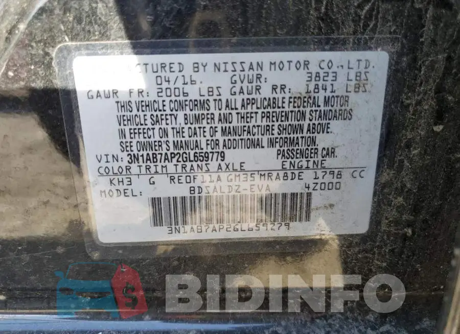 3N1AB7AP2GL659779 Photo# 12