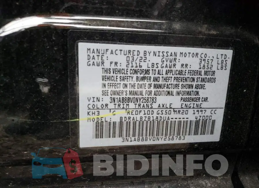 3N1AB8BV0NY258783 Photo# 12