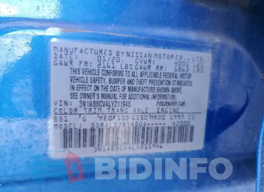 3N1AB8CV4LY211946 Photo# 12
