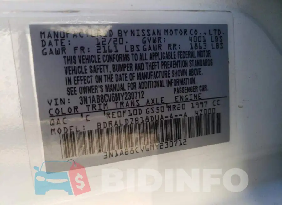 3N1AB8CV6MY230712 Photo# 12