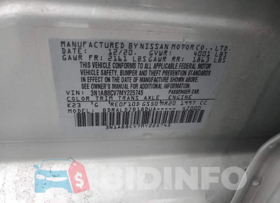 3N1AB8CV7MY225745 Photo# 12